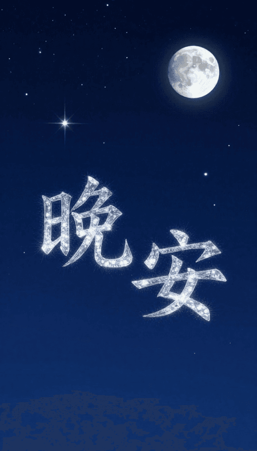 星空素材：星空‘晚安’：月光星辰编织的温馨梦境