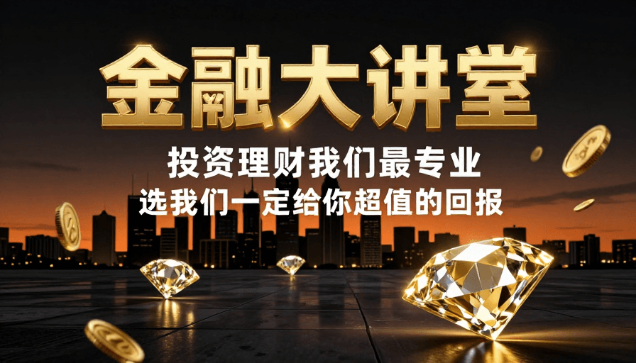 金融理财素材：高端金融理财奢华宣传海报