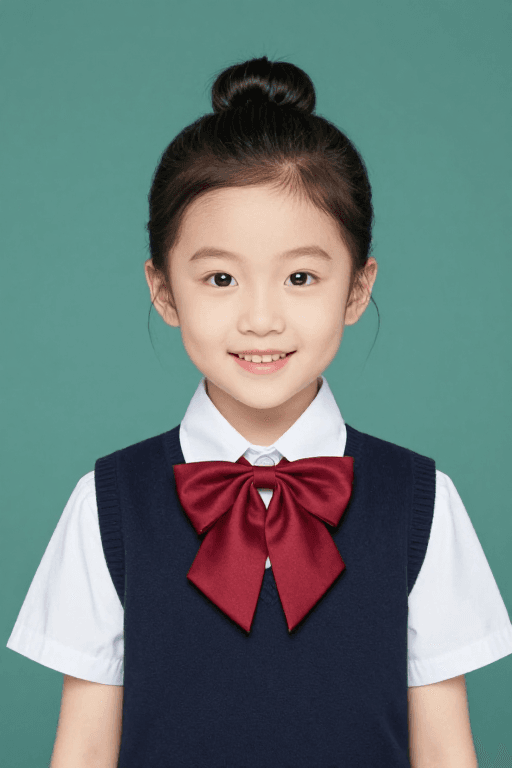 儿童代言素材：纯真微笑：亚洲小女孩专业肖像照