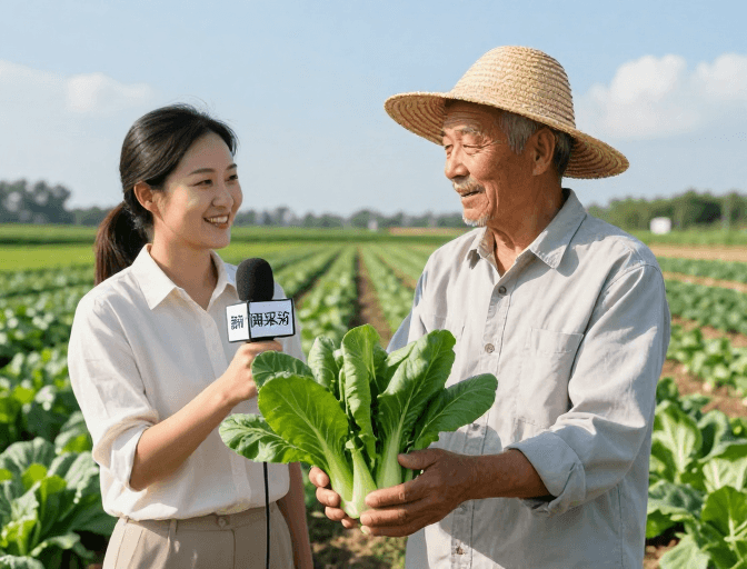 新闻报道素材：乡村记者：丰收中的和谐对话