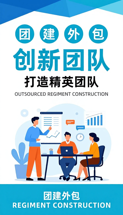 企业培训素材：扁平化企业培训海报：创新团队与精英建设主题