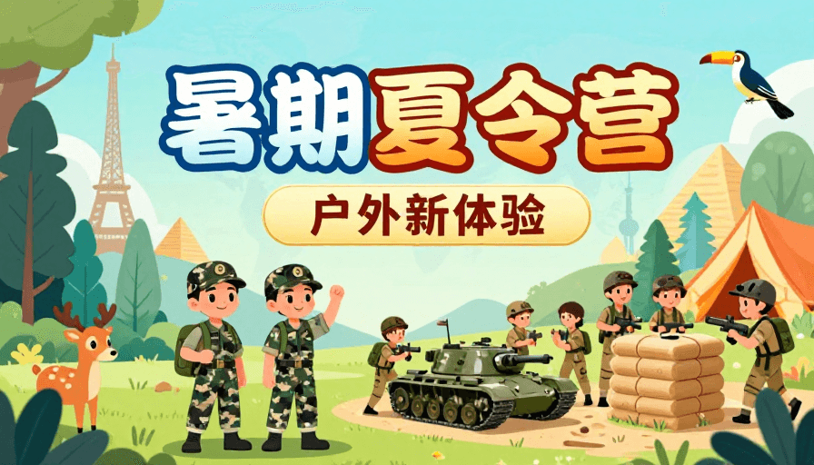 儿童活动素材：童趣盎然·暑期户外探险夏令营