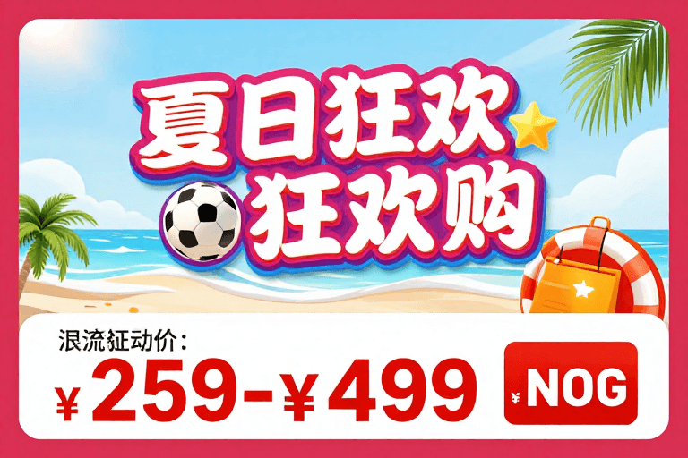 宣传推广素材：夏日清凉狂欢购：优惠不停歇，必拥一夏