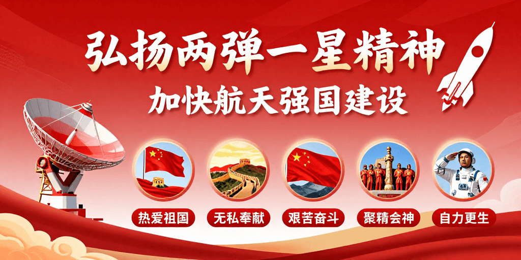 科技宣传素材：弘扬两弹一星精神彰显航天强国力量