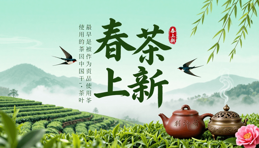 茶文化素材：春色满园：中式雅韵春茶新品发布