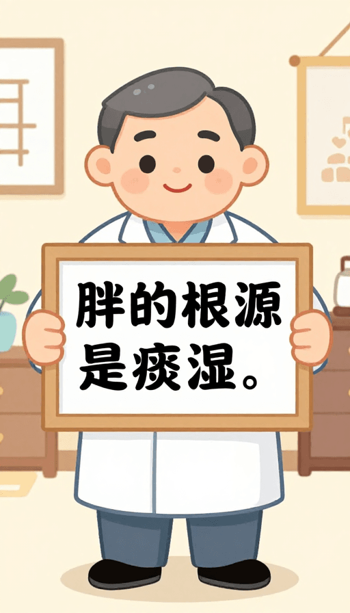 痰湿理论素材：可爱老中医揭秘：脂肪根源竟是痰湿！