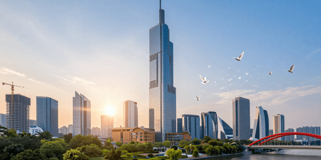 生态景观素材：未来生态超现实城市景观
