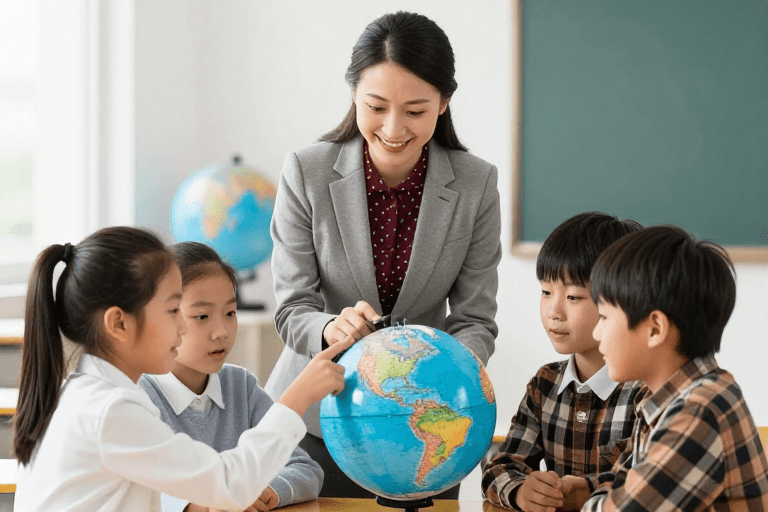 课堂互动素材：温馨课堂：师生共探地球奥秘