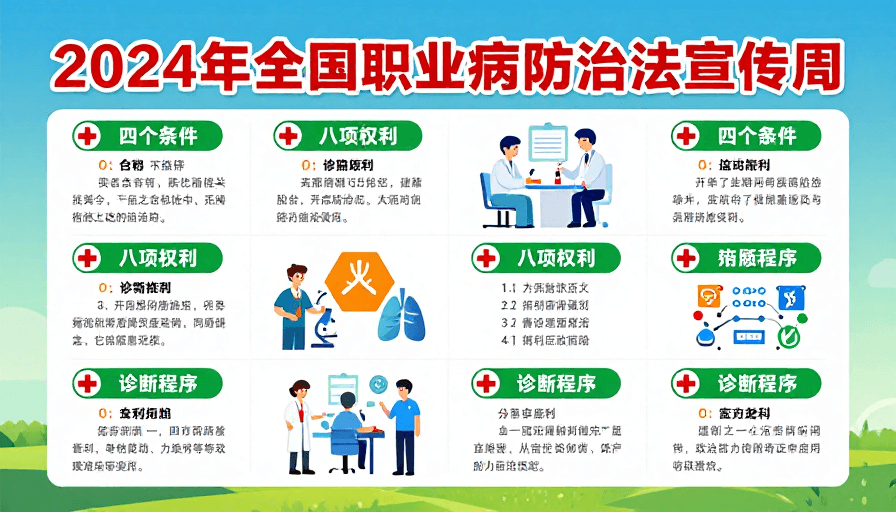 职业病防治素材：2024年职业病防治宣传周专业普法海报