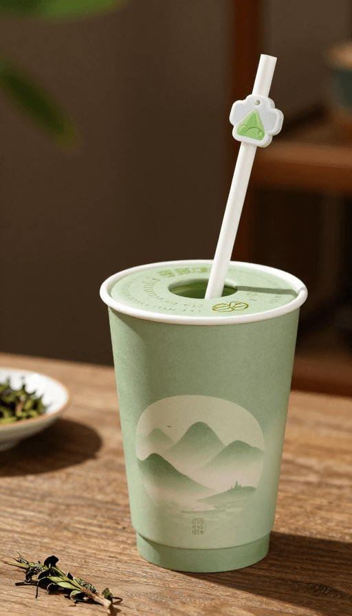 办公场景素材：温变油墨茶山杯：冷感显影与扩香石香韵