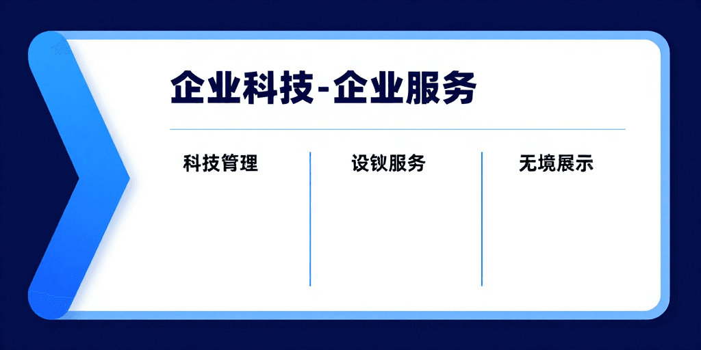 信息展示素材：现代科技风企业宣传信息展示模板
