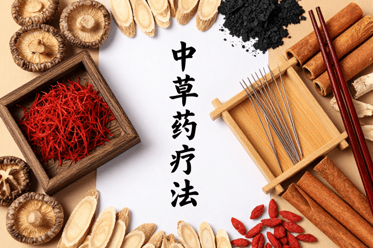 静物摄影素材：光影下的中草药静物摄影展示