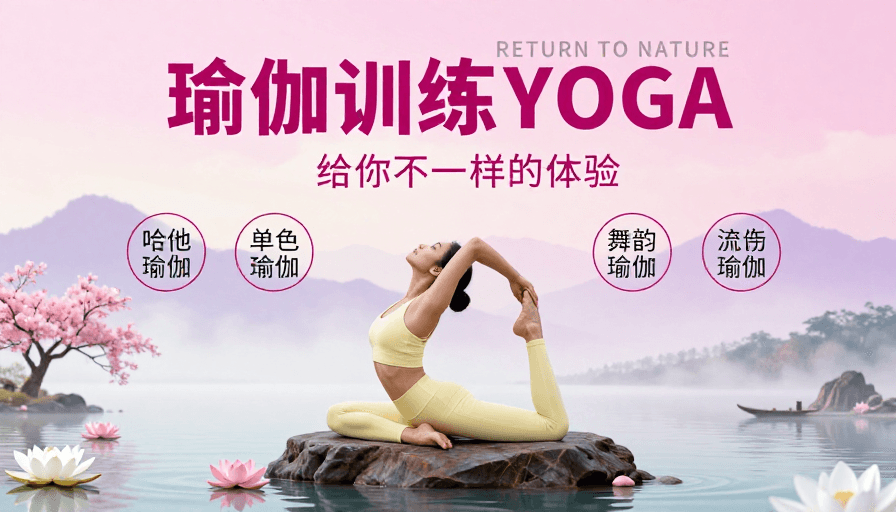 自然美学素材：禅意瑜伽：身心合一的自然之旅