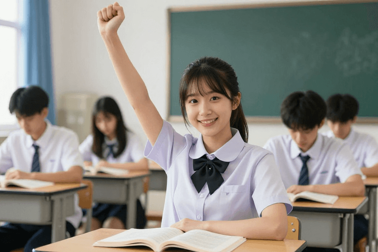教室场景素材：青春校园：微笑点亮教室温暖时光