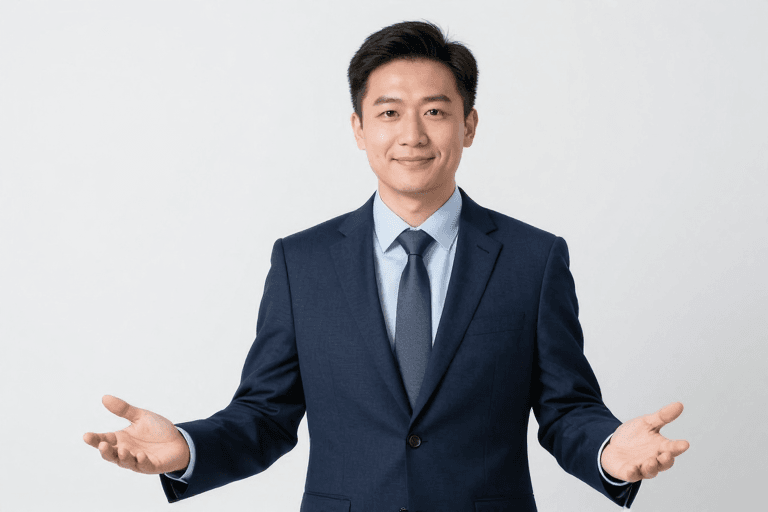 商务形象素材：商务精英形象：深蓝西装男士专业展示