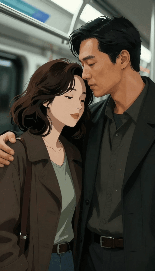 二次元插画素材：国漫手绘重现王家卫电影氛围感告别