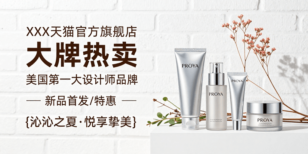 轻奢风格素材：PROYA美白新品首发 轻奢护肤高级感
