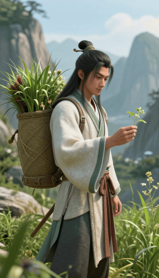山景素材：神农寻药：中国仙侠美学下的神秘山林
