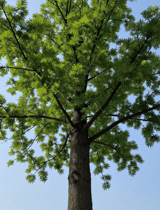 户外素材：静谧森林：自然之树的诗意描绘