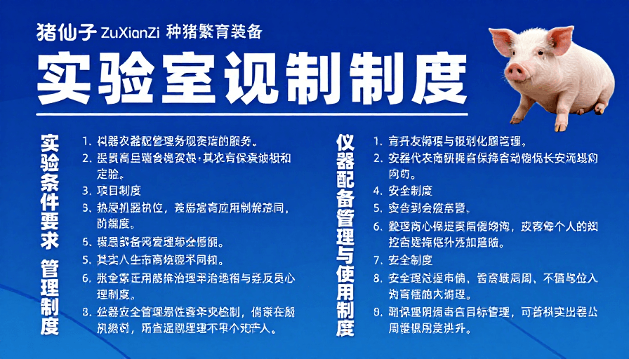 品牌标识素材：实验室规章制度展示：专业与亲和并存