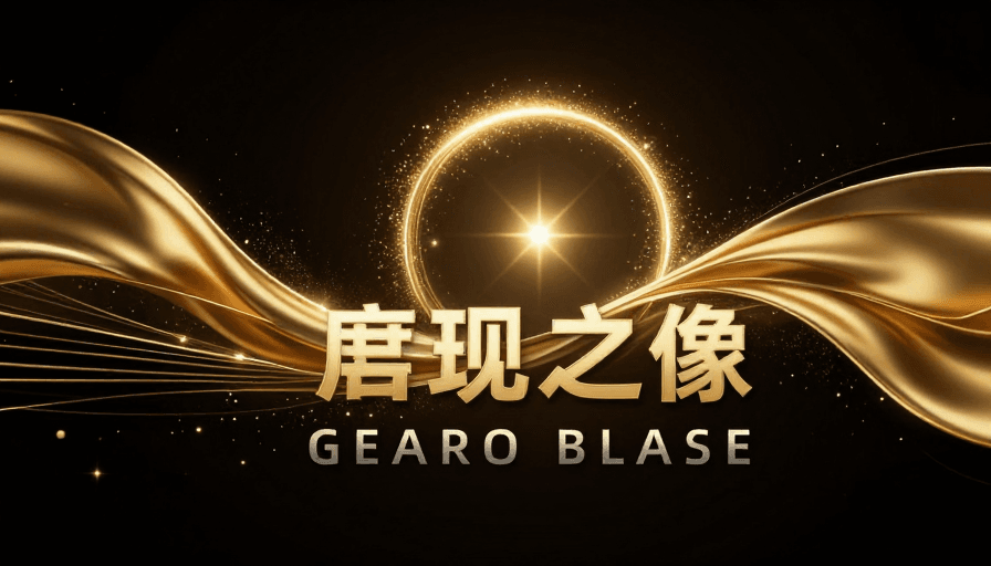 高端设计素材：金辉流光：奢华科技感的中央光环设计
