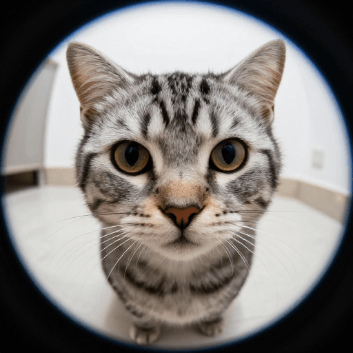 萌宠素材：微距捕捉萌态：8K美短猫眼特写