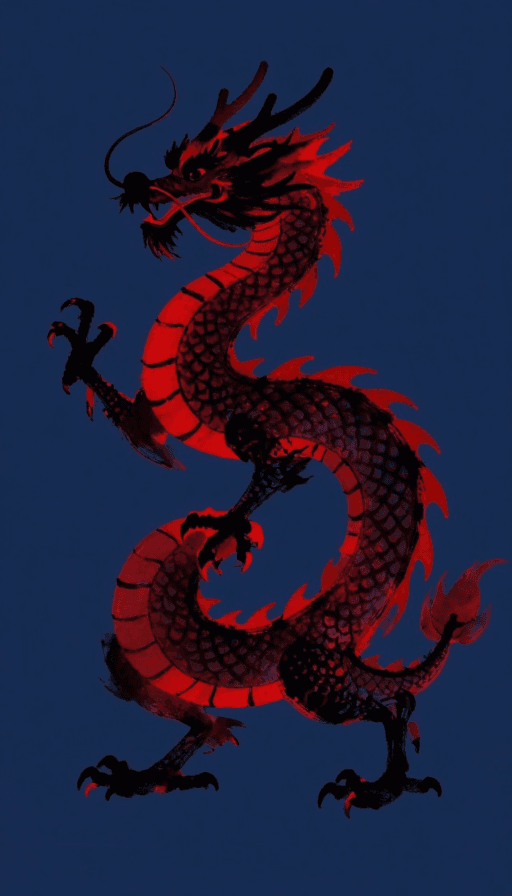传统文化素材：水墨中国龙：神秘威严的史诗插图