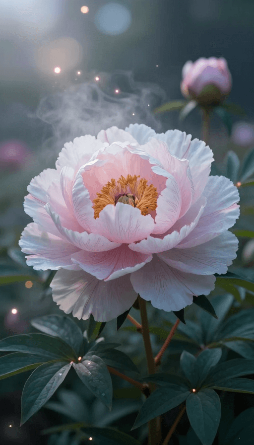 奇幻艺术素材：奇幻牡丹·光影幻境