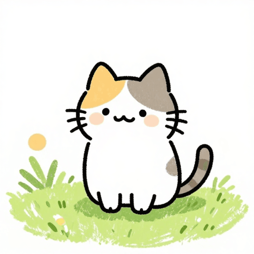 卡通造型素材：蜡笔风猫拟人童话：清新治愈的童趣世界