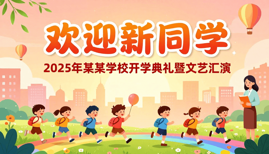 校园活动素材：2025开学典礼暨文艺汇演：欢笑启航，共绘成长未来