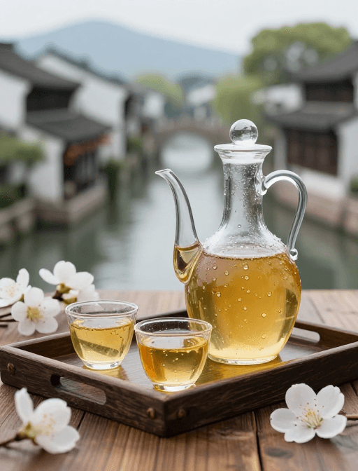 高端质感素材：江南黄酒静美时光 治愈系实景拍摄