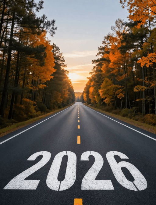 未来愿景素材：晨光中的未来之路：2026希望启程