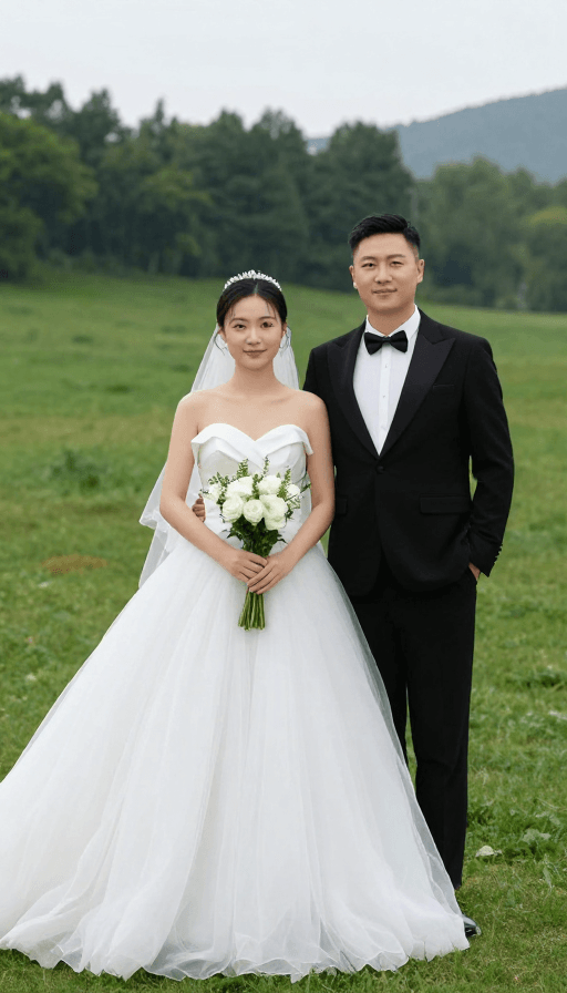户外摄影素材：浪漫婚礼：经典婚纱照定格幸福瞬间