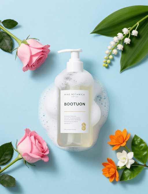 静物摄影素材：纯净柔光：BOOTUON植物洗护静物摄影