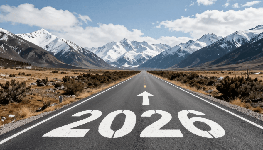 2026展望素材：2026：雪山公路上的新年征途