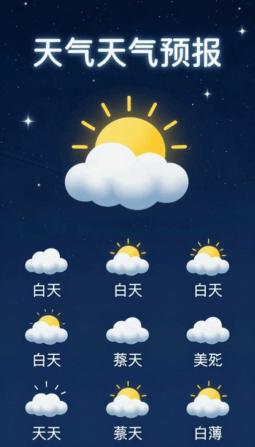 数字艺术素材：未来气象：科技感天气预报视觉呈现