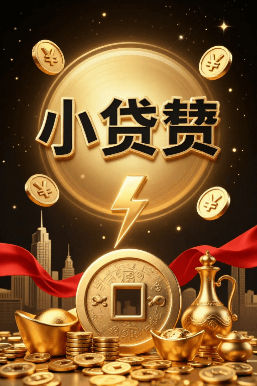 广告用途素材：金色星空下的小额贷款奢华金融体验
