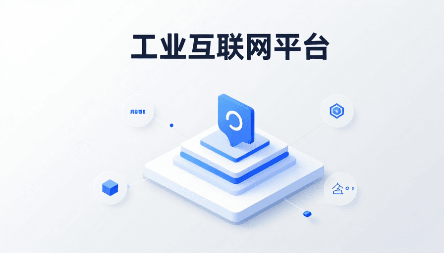 人工智能素材：活力主色调下的工业互联网平台：科技与AI引领的商务简约新风尚