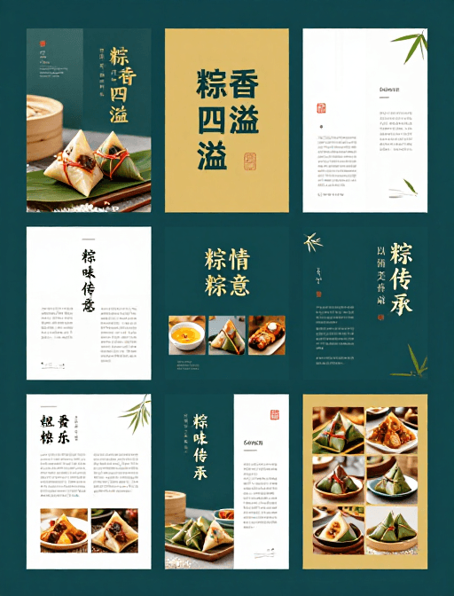 端午节素材：粽香四溢：端午传统与现代融合设计