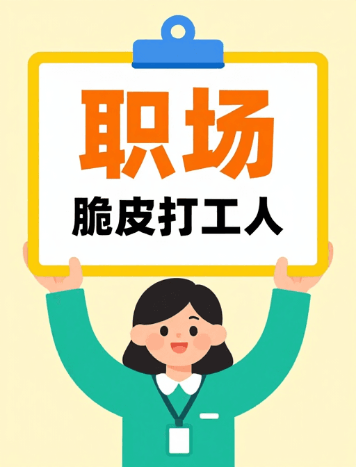 轻松氛围素材：职场轻松海报：脆皮打工人的温暖日常