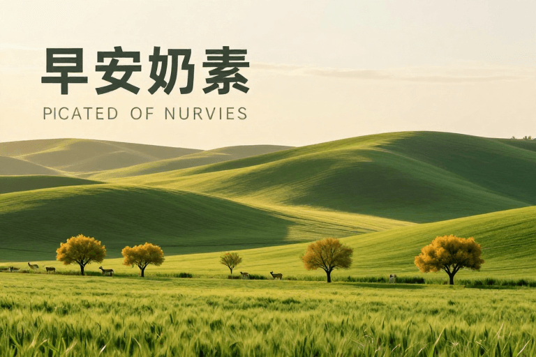 品牌海报素材：极简自然之美：治愈田园风光海报