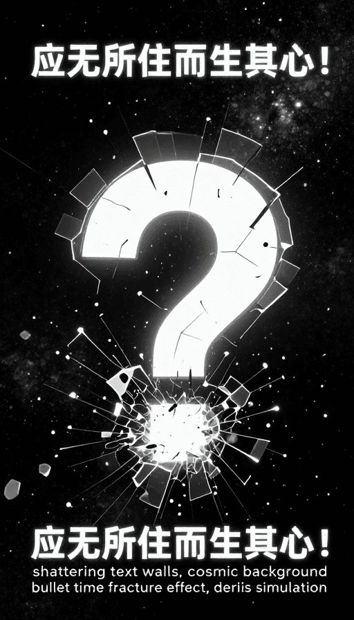 禅意哲学素材：心光破壁：击碎文字墙，窥见深邃星空