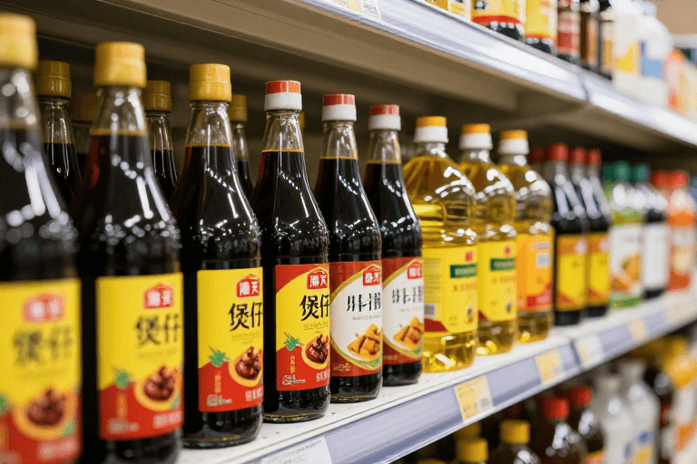 高清产品图素材：海天酱油高清商业广告图：暖光质感特写