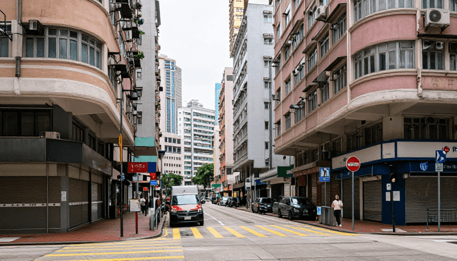 城市风光素材：香港街头光影：都市风景纪实摄影