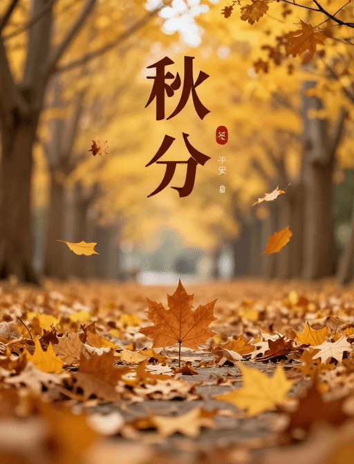 秋天素材：秋分之美：落叶纷飞，共赴秋日浪漫