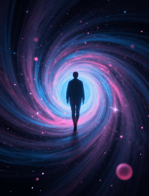 粒子特效素材：时空漩涡中的粒子狂舞