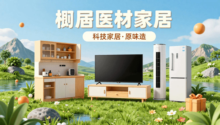 节日促销素材：科技轻奢家居盛宴：户外生态中的现代生活美学