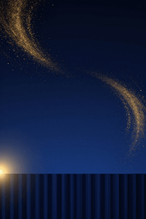 科技感素材：静谧奢华夜空星尘科技艺术背景图