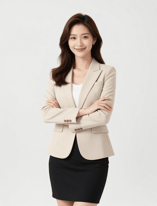 商业宣传素材：职场女性自信风采：商务造型高清摄影