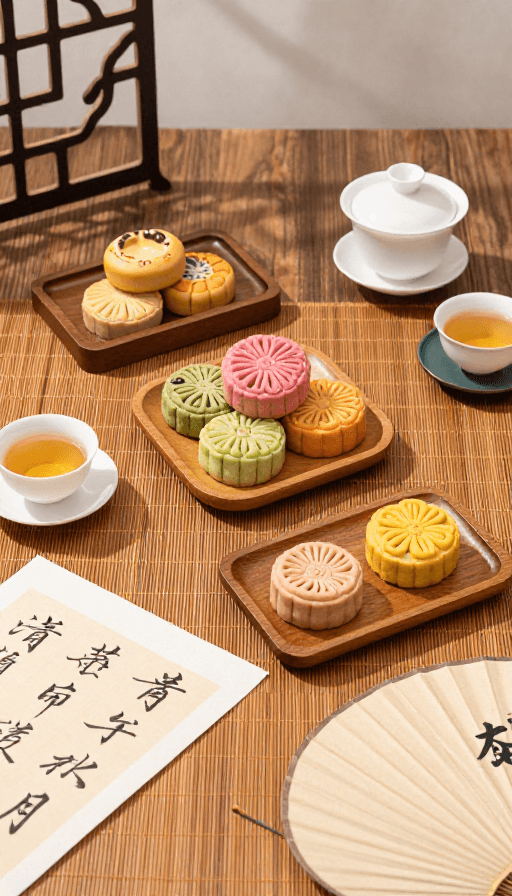 摄影纪实素材：中式茶宴：古风餐桌的质感广角呈现
